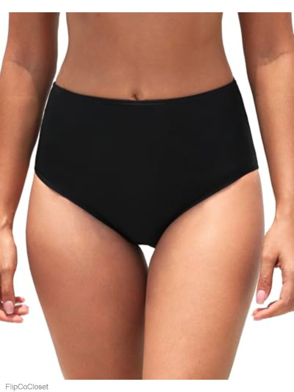 High Waisted Bikini Bottom Tummy Control Swim Bottoms Full Coverage Bathing Suit